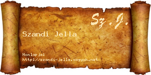 Szandi Jella névjegykártya